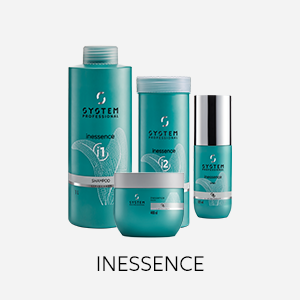 System Professional Inessence care line for all hair types to dedicated care for every hair texture